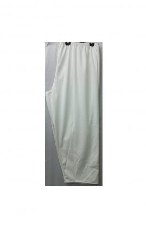 5X - Cotton Lycra Pants - WHITE