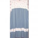 3x/4x - Sleeveless Empire Waist House Dress - BLUE/WHITE