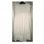 5x/6x - Sleeveless Empire Waist House Dress - WHITE FLORAL