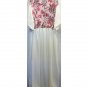 7x/8x - Short-sleeve Empire Waist House Dress - MAUVE FLORAL