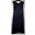 5x - Sleeveless Taffeta Slip Dress - NAVY