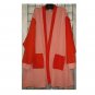 4X - Cardigan w/ Pockets - STRIPED W/ RED TRIM