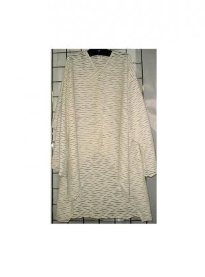6x/7x - Slinky Cardigan - Split Bell Sleeve - BEIGE W/ GOLD