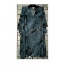 6X - Slinky V-neck Short-Sleeve Top - GRAY TIE-DYE