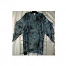 7X - Slinky Elvira-sleeve Top - GRAY TIE-DYE