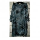 4X - Slinky Butterfly-sleeve Top - GRAY TIE-DYE