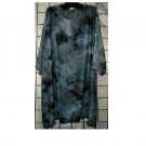 7X - Slinky Round-neck Short-sleeve Top - GRAY TIE-DYE