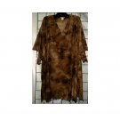 4X - Slinky V-neck Short-Sleeve Top - BROWN TIE-DYE