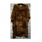 5X - Slinky Round-neck Short-sleeve Top - BROWN TIE-DYE