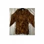 5X - Slinky Elvira-sleeve Top - BROWN TIE-DYE