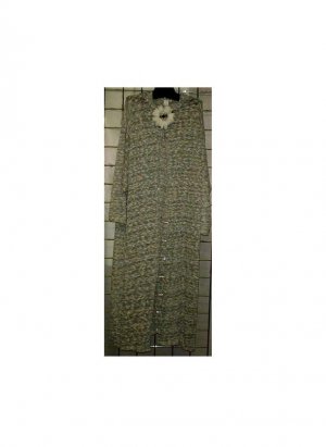 ONE SIZE - Light-weight Knit Duster w/ Hood - LIGHT GRAY