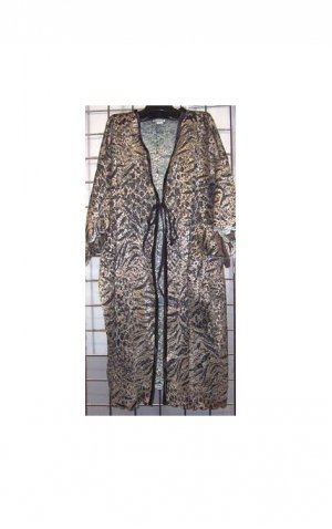 9X - Scallop Edge Long Lace Jacket - GOLD/BLACK DESIGN