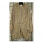 10X - Knit Zipper-front Jacket w/ Hood - BEIGE W/ WAVY STRIPES