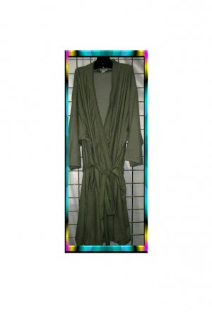 ONE SIZE PLUS - Fleece Robe - OLIVE GREEN