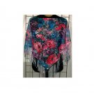 ONE SIZE PLUS - Lace Poncho w/ Fringe - ASSORTED TIE-DYE COLOR