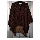 ONE SIZE PLUS - Poncho - RUST/KILIM DESIGN