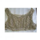 5X/6X - Lace Sports Bra-  BEIGE W/ PINK FLOWERS