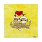 Kissing Sock Monkeys 5 x 5 Art Print