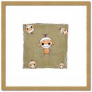 Monkey Square or Animal Friends ART PRINT 8 x 8 Square