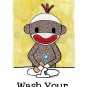 Sock Monkey Bathroom Series (3-4x6's - combined shipping)