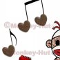 SOCK MONKEY Valentines Printable - Eight Mini Cards - 2.5 x 3.5 - in PDF format