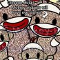 Sock Monkey Family Portrait PERSONALIZED Art Print 8x10 - your choice of number of children