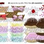 Cupcake Clip Art - PERSONAL USE
