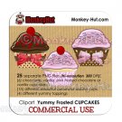 Cupcake Clip Art - COMMERCIAL USE