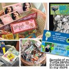 Printable DIY Favor Baggie Toppers (Treat Goody Goodie Loot Bag Bags Topper) matching