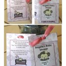 Personalized baby shower TEA BAG or LEMONADE PACKET favors PDF file Cocalo Jacana