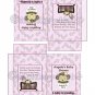 Personalized baby shower TEA BAG or LEMONADE PACKET favors PDF file Cocalo Jacana