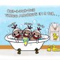 3-4x6's and 1-8x10 - combined shipping - Sock Monkey Bathroom Series