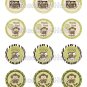 Jungle Monkey Baby Shower Tags (favor, cupcake topper) circle shape