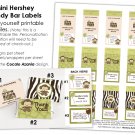 Jungle Monkey Personalized BABY SHOWER mini candy wrapper wrappers favor favors