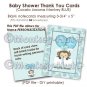 Monkey Baby Shower Thank You card cards PDF printable DIY