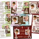 Sock Monkey Birthday TWINS Invitation invite Digital File (choose from 8)