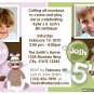 Sock Monkey Birthday TWINS Invitation invite Digital File (choose from 8)