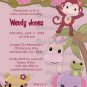 Sweet Jungle Babies Monkey Baby Shower Invitation SJB (Digital file)
