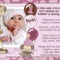 Monkey Birthday 1-year invitation Orchid (DIGITAL) - select style
