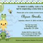 Pond Pals Duck Baby Shower Invitation Frog Turtle PFL (DIGITAL)