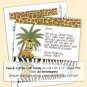 Giraffe Baby Mommy Shower Thank You card FLAT blank PDF file (DIGITAL)