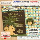 Lion King of the Jungle Baby Shower Invitations Boys Personalized DIGITAL INVITATION #035