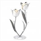 Silver Tulip Candleholder
