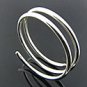 Double Coil Sterling Silver Bracelet