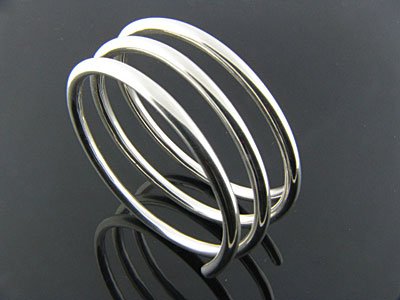 Sterling Silver Coil Bracelet