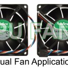 Dell XPS G3 Fans Gen 3  Generation 3  F7553 Dual CPU Case Cooling Fans 92x38mm 5-pin