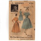 ADVANCE 6190 Sewing Pattern 1950s Adele Simpson Original Design NY Times Designer Series  Bust 30