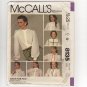 McCall's 8135 Sewing Pattern Misses Buttoned Blouse with 7 Different Collars 1980s Bust 32.5