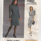 Vogue 1979 Ralph Lauren American Designer Misses 10 double-breasted Dress 1980s Bust 32.5 UC FF