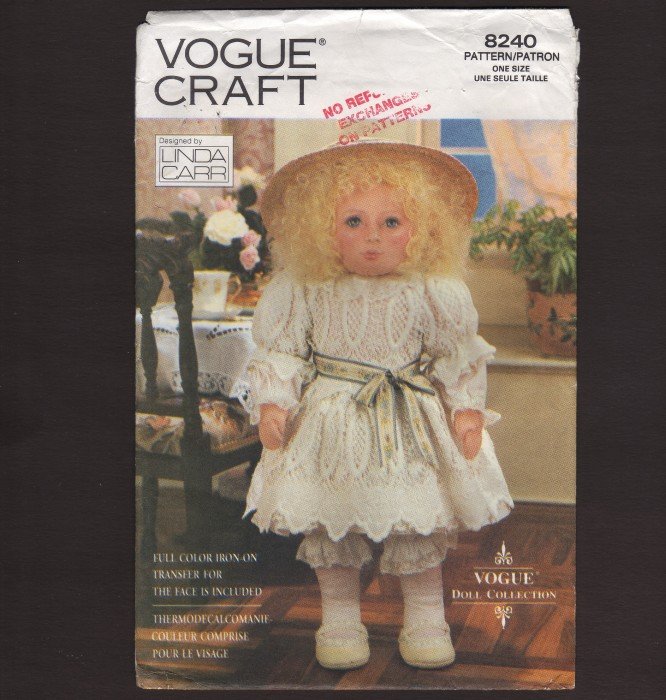 Vogue Craft 8240 Vogue Doll Collection Designed by Linda Carr 1990s